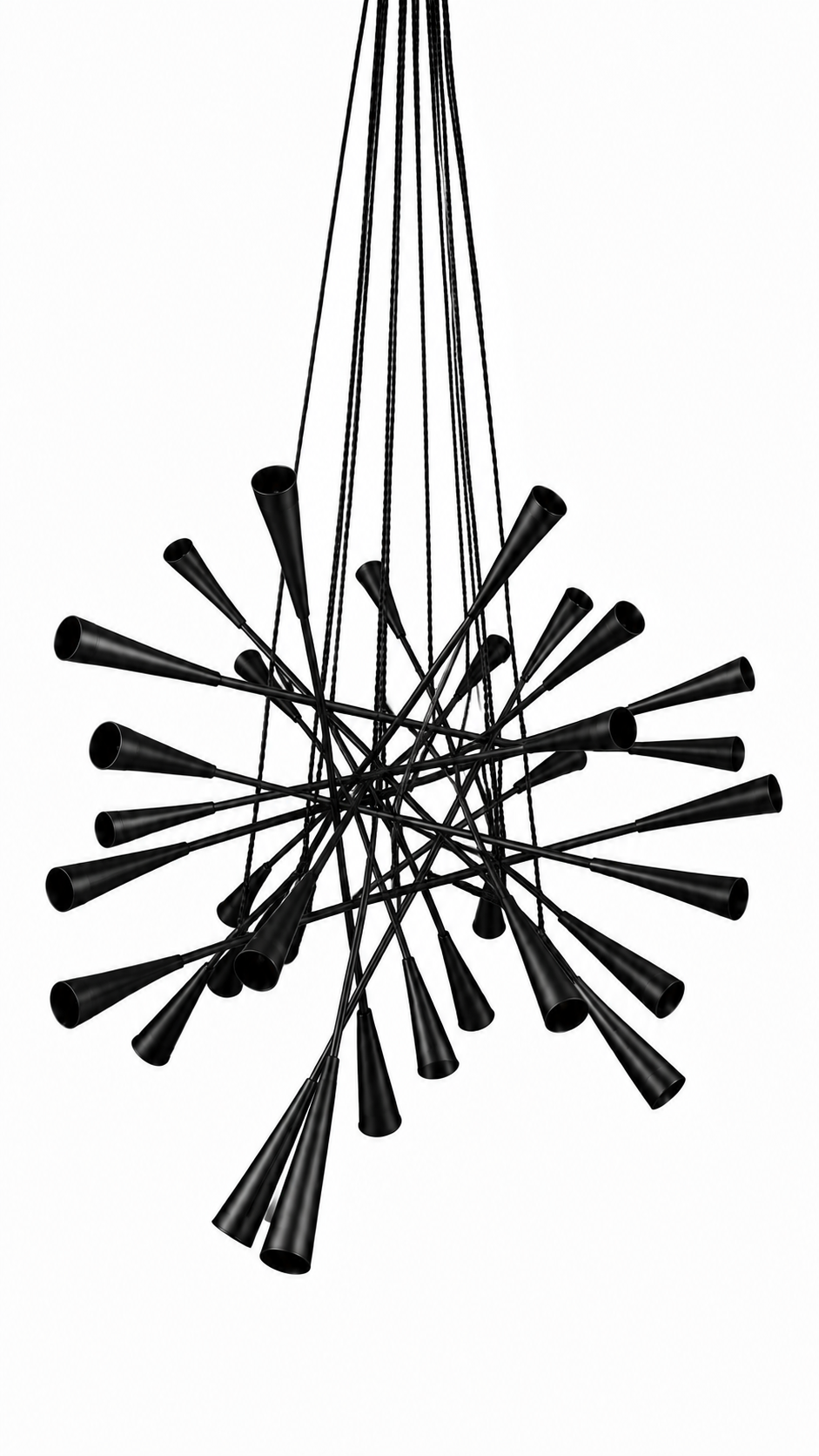 Astraea Cluster handmade chandelier detail view 3 by Alba Lume