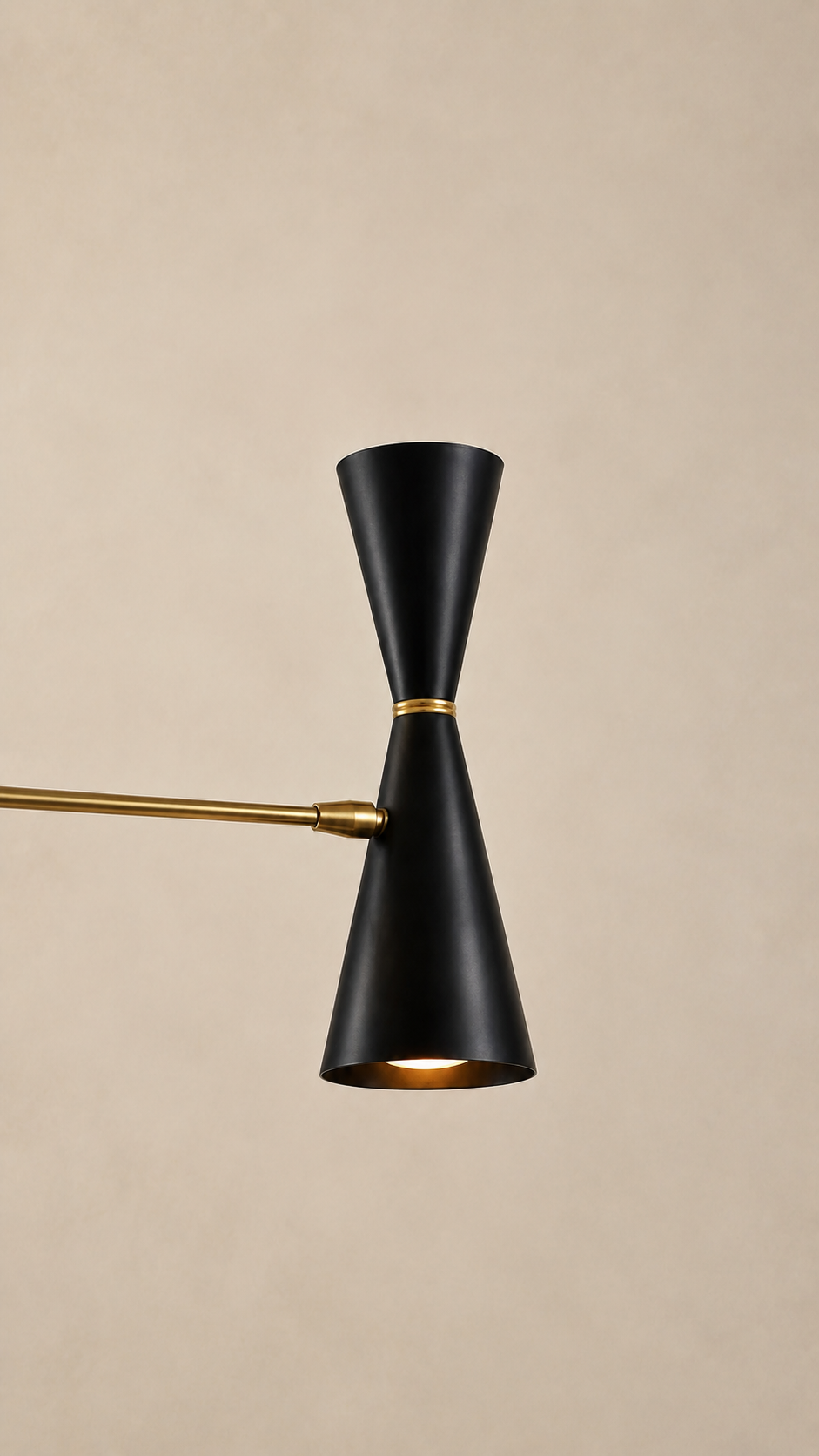 Horae Trio handmade chandelier detail view 2 by Alba Lume