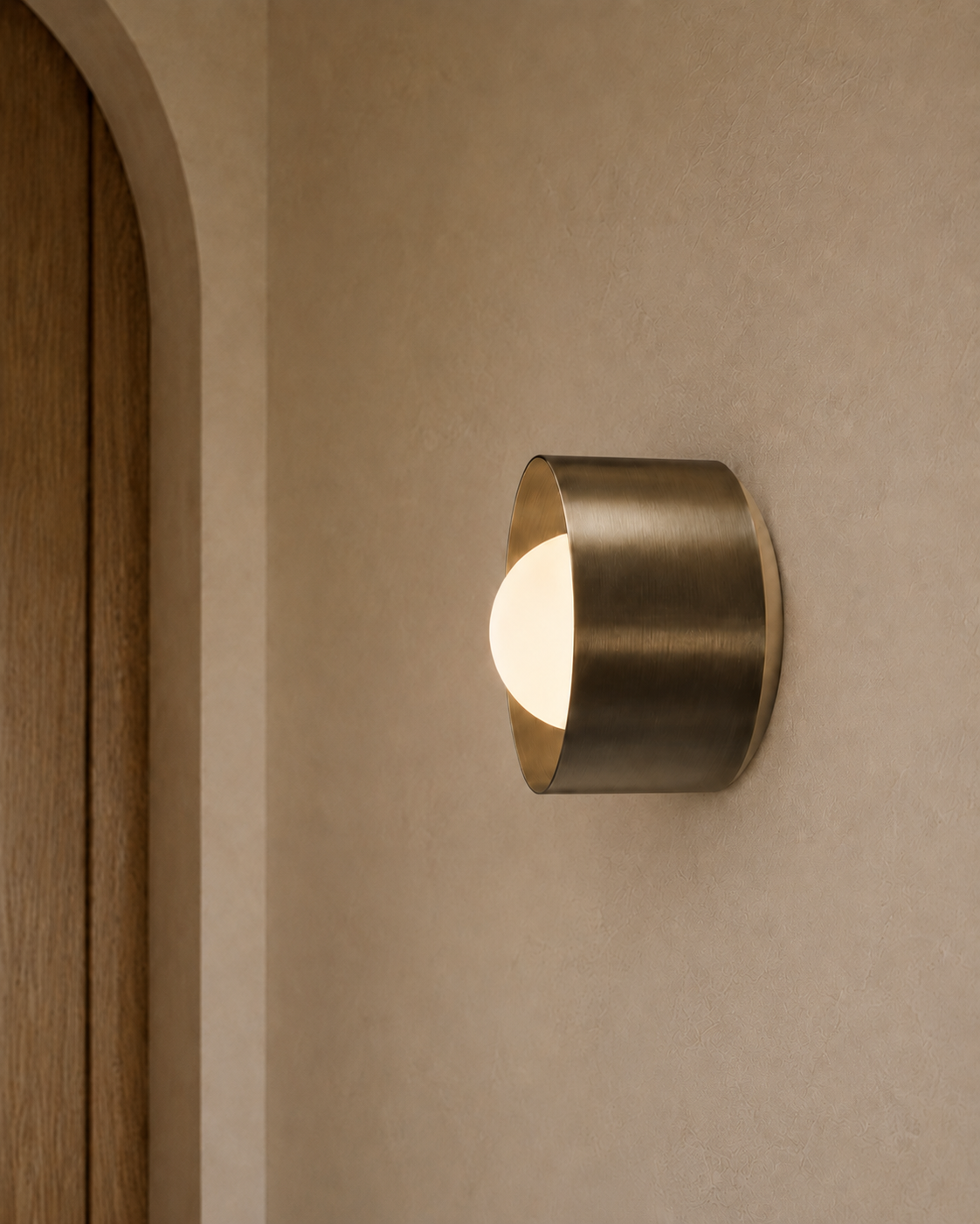 Sol Lume handmade sconce by Alba Lume