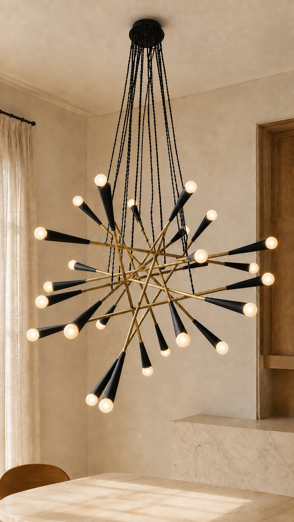 Astraea Cluster handmade chandelier by Alba Lume