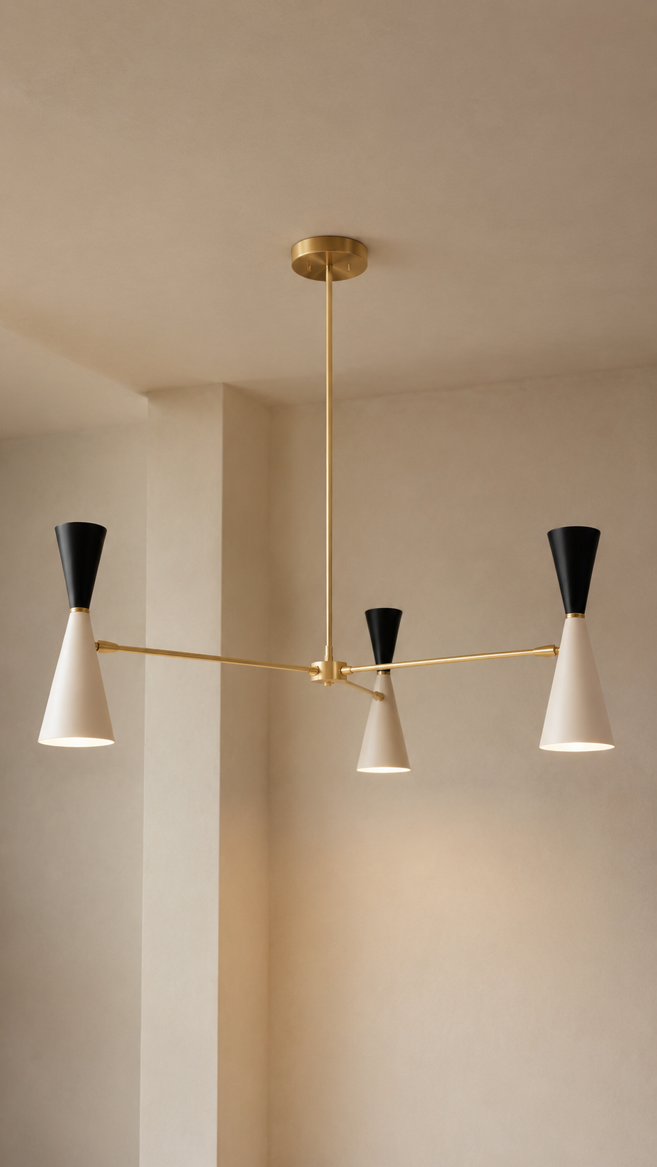 Horae Trio handmade chandelier by Alba Lume